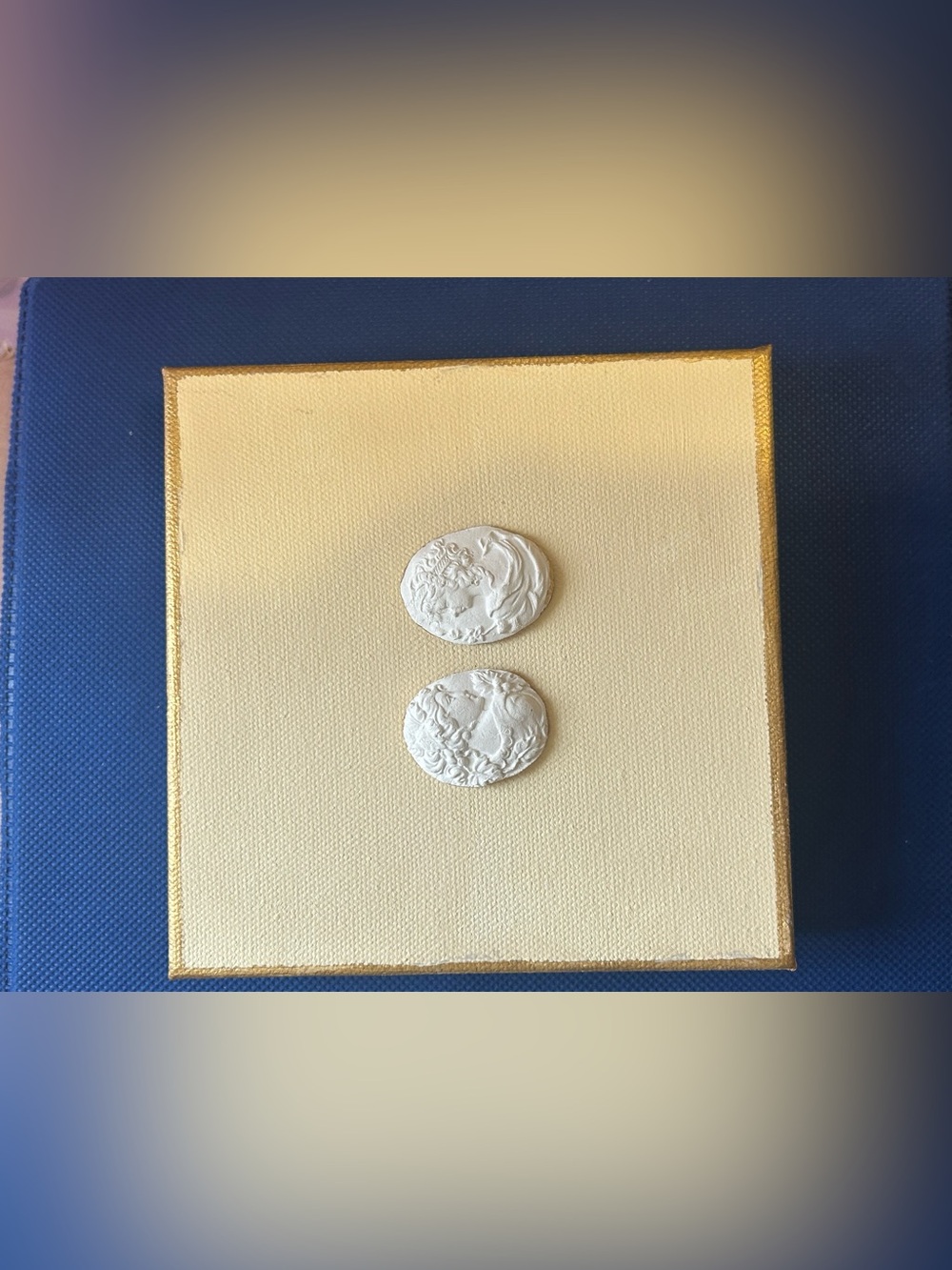 Vintage Style Cameo Canvas Wall Art 3D Relief Decor - Picture 4 of 6